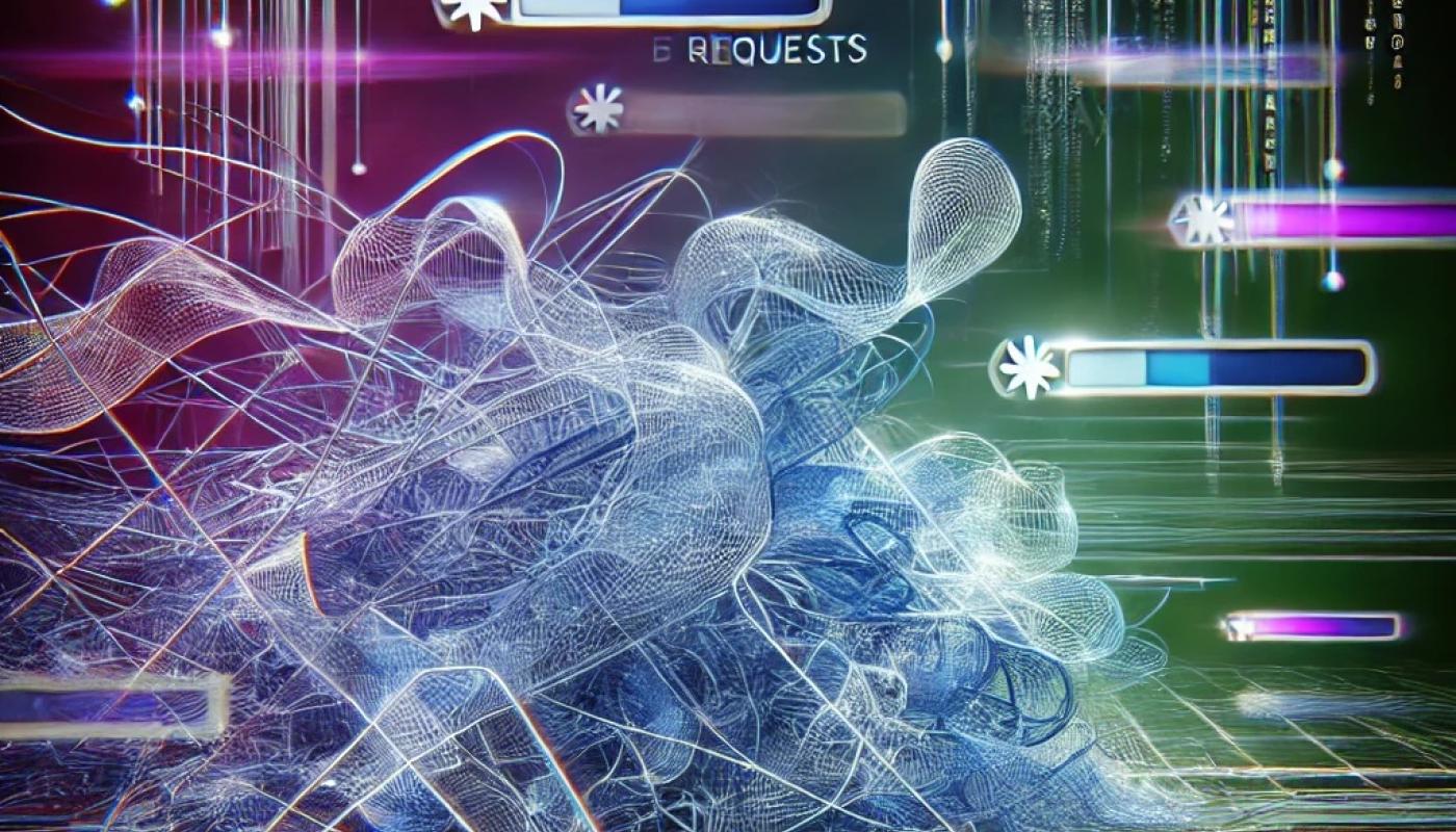 A tangled mess of web requests